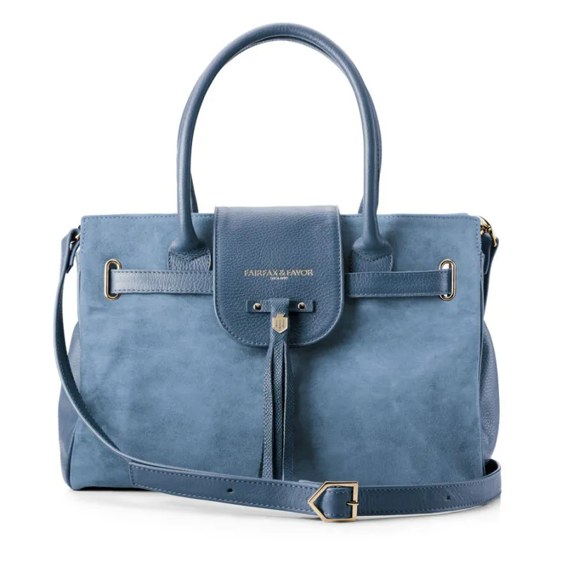 Fairfax and Favor Windsor Handbag Cornflower Blue